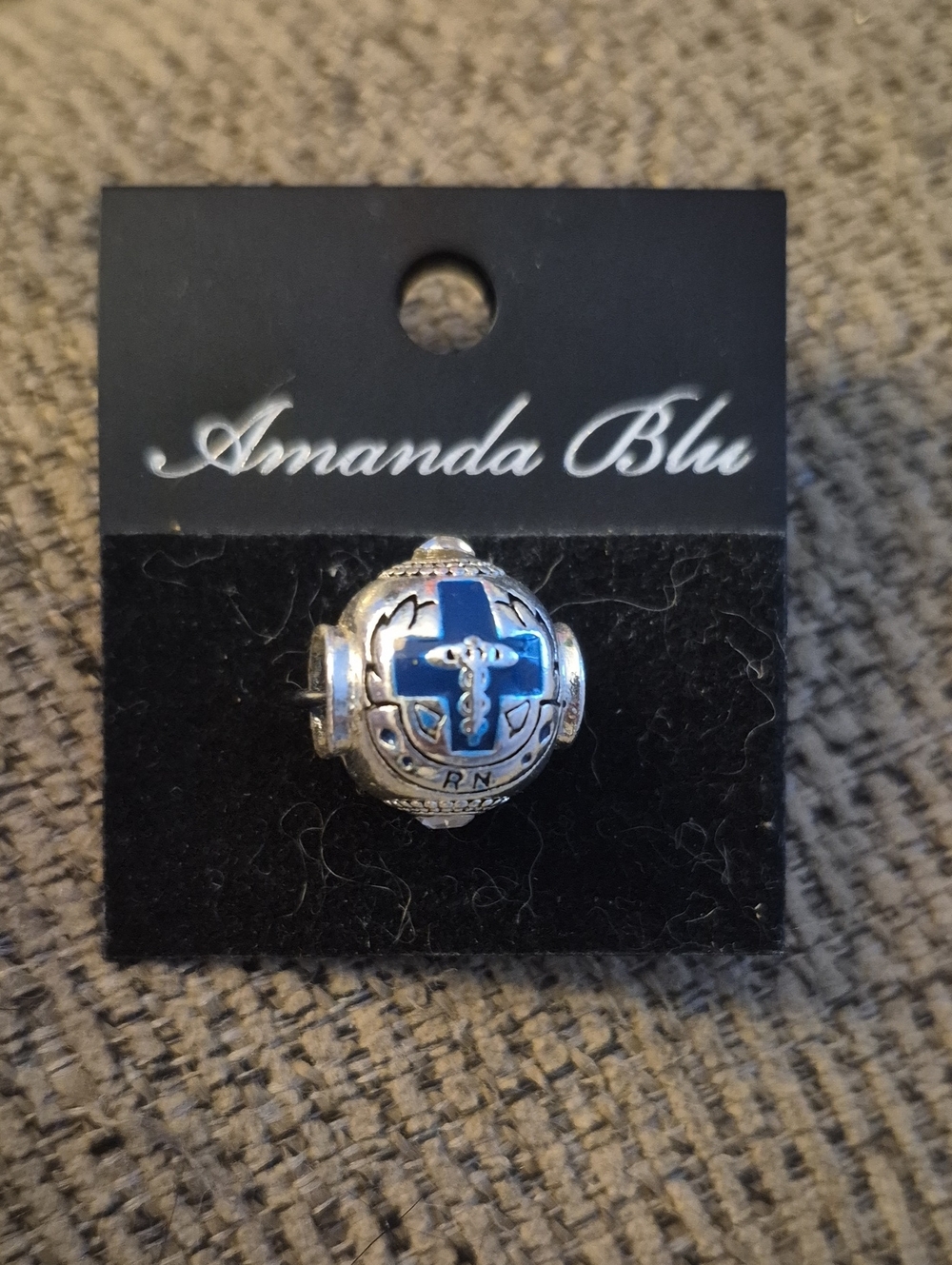 Amanda Blu RN Caduceus Medical Charm Pandora Style